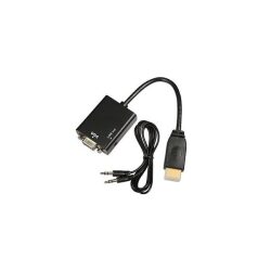 מתאם HDMI To VGA With Audio Output Adapter