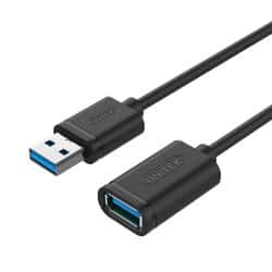 כבל 0.5m, USB3.0 A Male to A Female  UNITEK