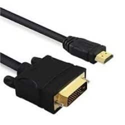 כבל 1.5M HDMI MALE TO MALE, DVI  שחור UNITEK