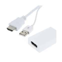 מתאם HDMI to DP Converter USB+כולל AUDIO  Protec