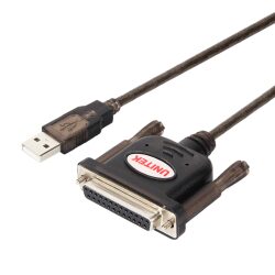 מתאם (USB to Parallel Converter (DB25F UNITEK