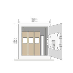 כספת דיגיטלית משרדית 18.2 ק”ג yale – High Security