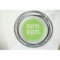 מראת קיר חישוקים מעוצבת בזהב או שחור