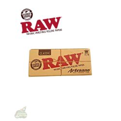 חבילת ניירות גלגול רו גדולים דגם Artesano CLASSIC RAW Rolling Papers