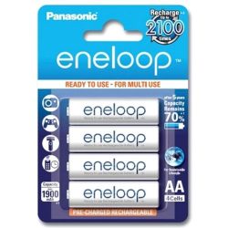 Panasonic Eneloop AA Rechargeable 1900mAh 4pck פנסוניק