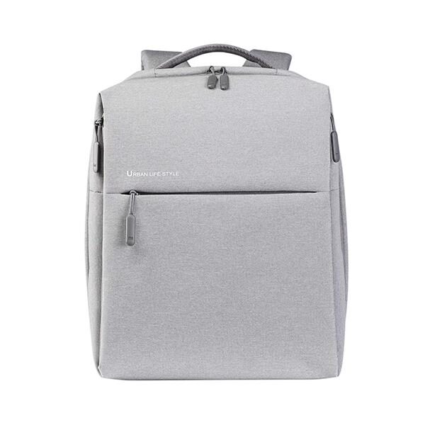 תיק גב 20 ל עמיד במים mi city backpack 8182 אפור בהיר xiaomi