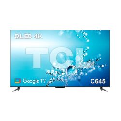 מסך tcl qled “65 4k google tv 65c645