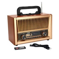 רדיו בעיצוב רטרו בלוטוס עם שלט nns radio retro style ny9675/ ns2076bt זק”ש