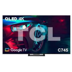 מסך טלוויזיה 55″ tcl 4k 55c745 qled