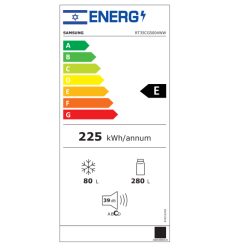 מקרר מקפיא עליון אינורטר rt35cg5004ww לבן samsung