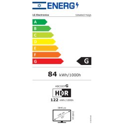 מסך טלוויזיה 55″ lg nanocell uhd 77 special edition k4 55nano776qa smart