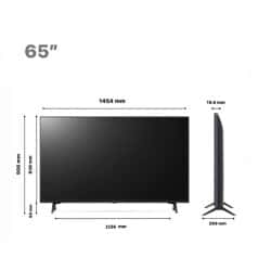 מסך טלוויזיה 65″ 4k lg uhd smart tv, עם מעבד α5 דור 6 עם בינה מלאכותית (ai) 65ur78006ll