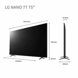 טלוויזיה 75″ 4k lg nanocell smart tv 75nano776ra