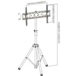 מעמד נייד למסכים ct-stand fs600