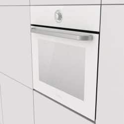 תנור בנוי bo76syw זכוכית לבנה gorenje