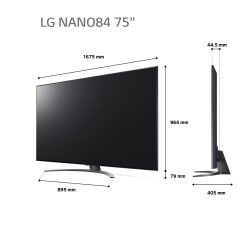 מסך טלוויזיה 75″ nanocell lg 75nano846qa 4k uhd