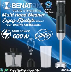 סט בלנדר מוט  benaton bt5044 600w