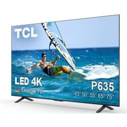 מסך 55″ tcl google tv 55p635 led 4k