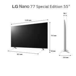 מסך טלוויזיה 55″ lg nanocell uhd 77 special edition k4 55nano776qa smart