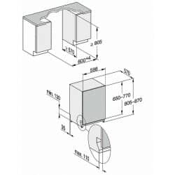 מדיח כלים אינטגרלי 3 מפלסים g7060 scvi מילה miele