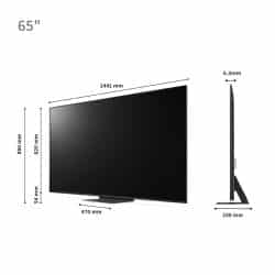 מסך “oled 65 בטכנולוגיית oled evo smart tv 4k uhd  (ai) lg oled65c36lc