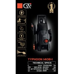 מכונת שטיפה בלחץ typhoon 140 bar gti 50000