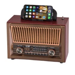 רדיו בעיצוב רטרו בלוטוס עם שלט nns radio retro style ny9675/ ns2076bt זק”ש