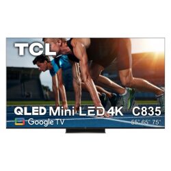 מסך 65″ tcl 65c835 google tv qled mini led 4k