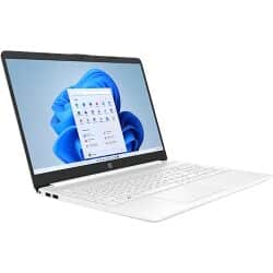 מחשב נייד 15.6″ i3-1215u/8gb/512ssd/win11 home לבן hp 15s-fq5009nj